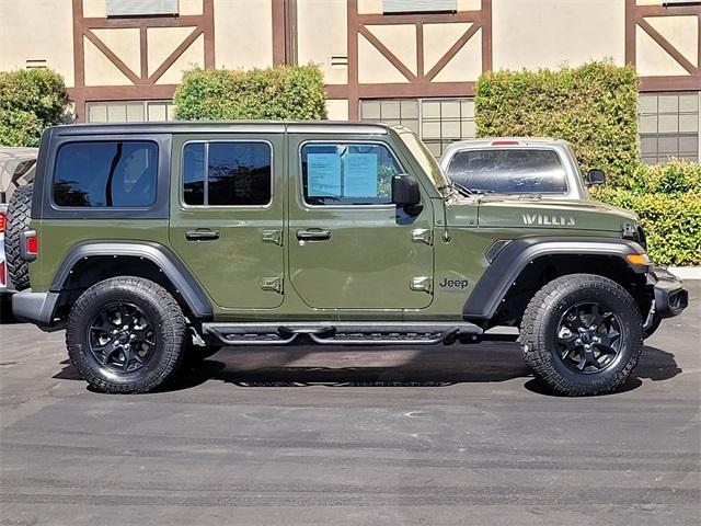 used 2021 Jeep Wrangler Unlimited car, priced at $30,395