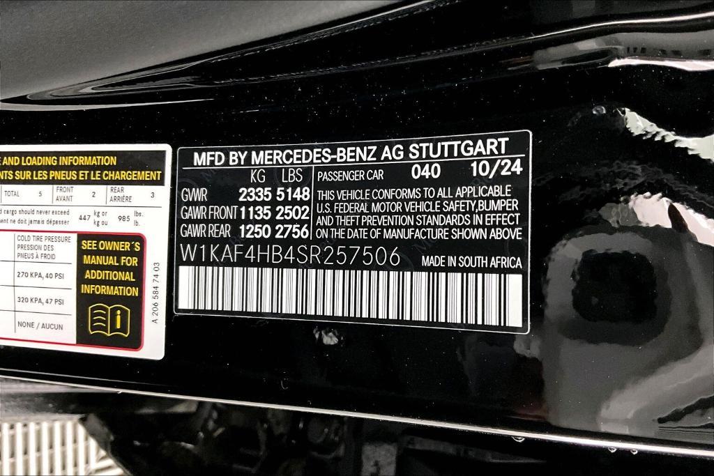 new 2025 Mercedes-Benz C-Class car, priced at $51,635