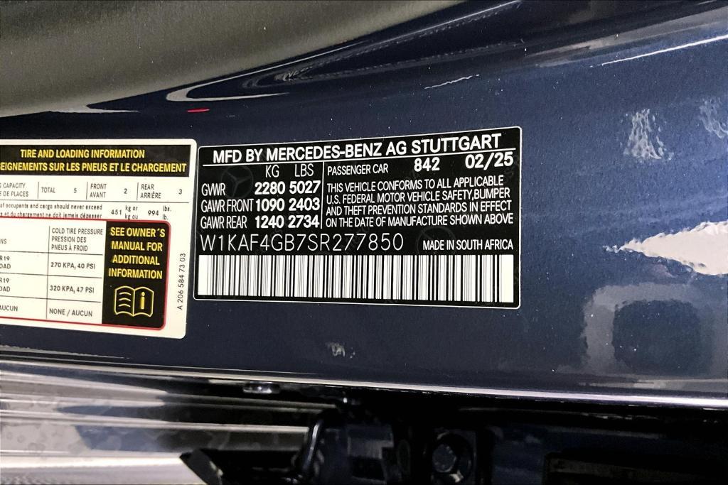 new 2025 Mercedes-Benz C-Class car, priced at $55,060