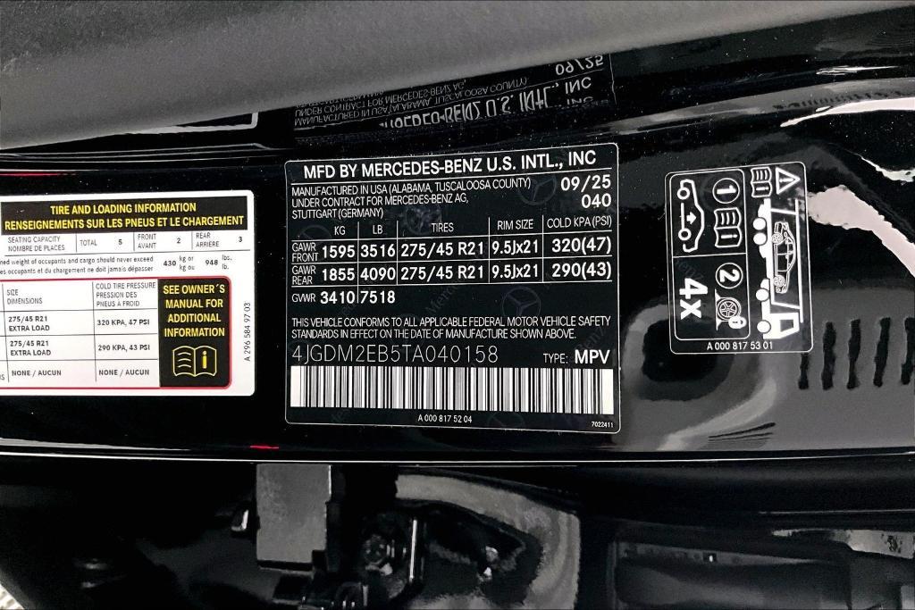 new 2026 Mercedes-Benz EQS 400 car, priced at $91,420