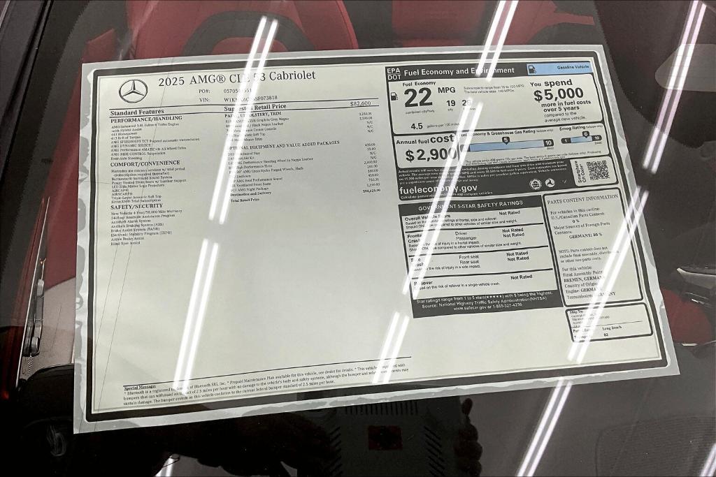 new 2025 Mercedes-Benz AMG CLE 53 car, priced at $94,625