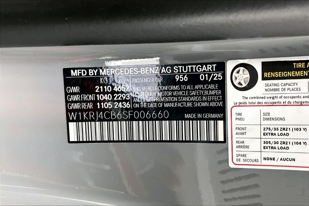 new 2025 Mercedes-Benz AMG GT 43 car, priced at $118,645