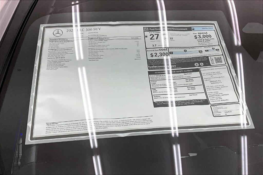 new 2026 Mercedes-Benz GLC 300 car, priced at $55,215