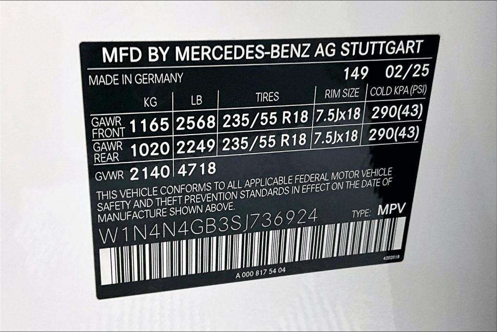 new 2025 Mercedes-Benz GLA 250 car, priced at $45,845