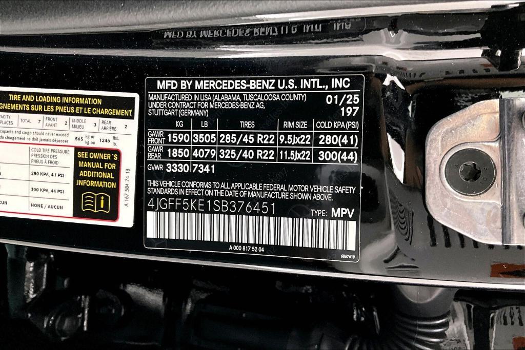 new 2025 Mercedes-Benz GLS 450 car, priced at $97,415