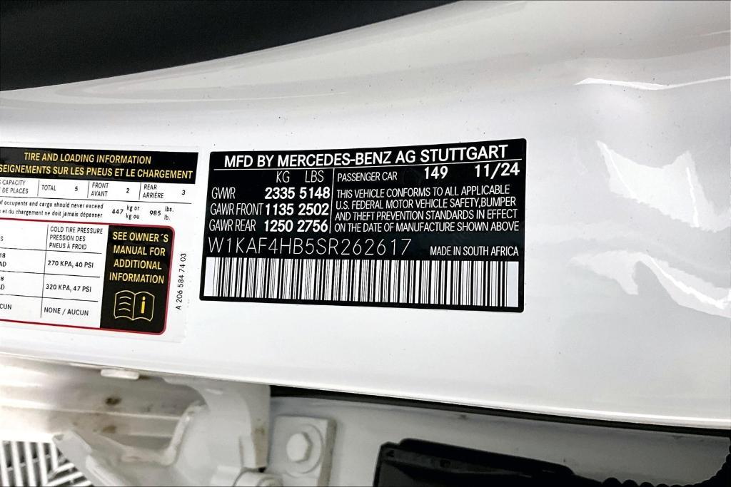 new 2025 Mercedes-Benz C-Class car, priced at $52,635