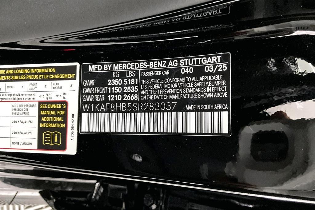 new 2025 Mercedes-Benz AMG C 43 car, priced at $70,935