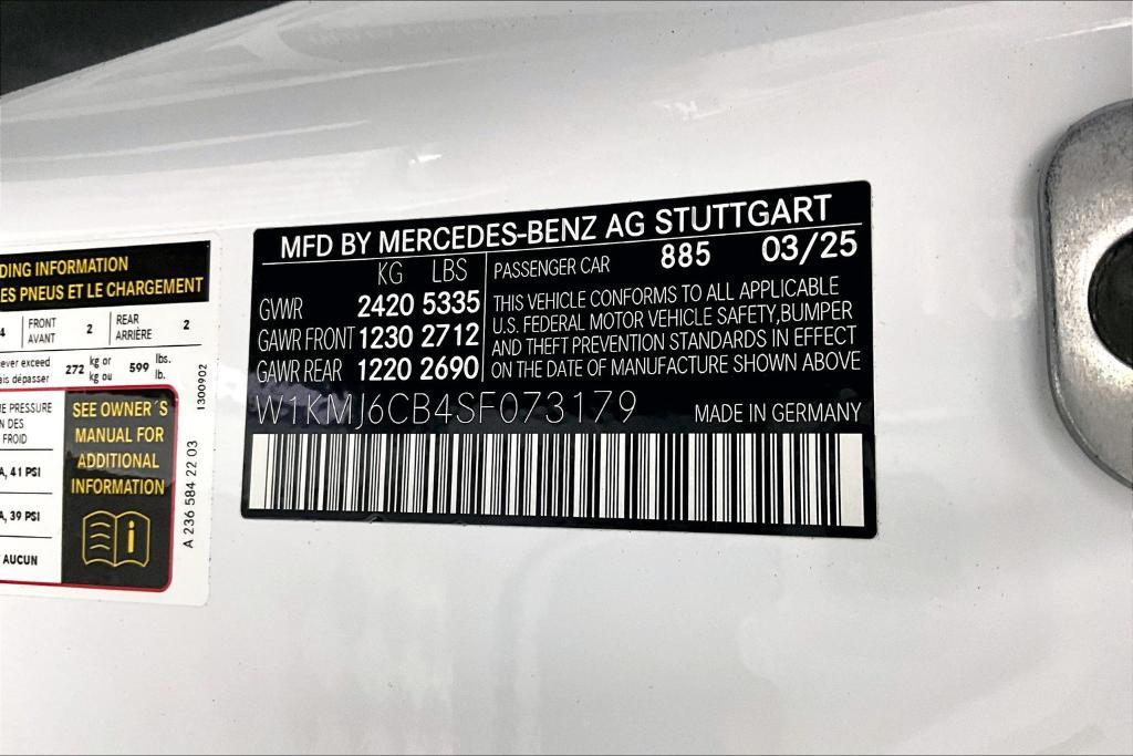 new 2025 Mercedes-Benz AMG CLE 53 car, priced at $85,110