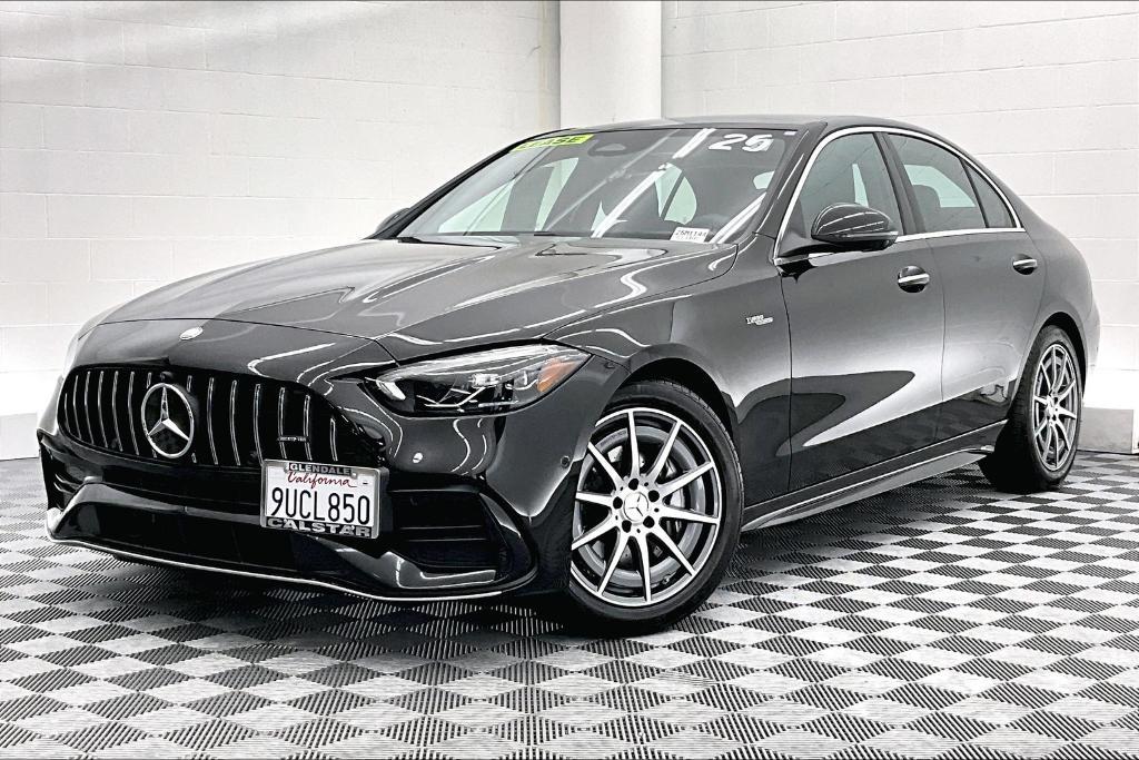 used 2025 Mercedes-Benz AMG C 43 car, priced at $56,398