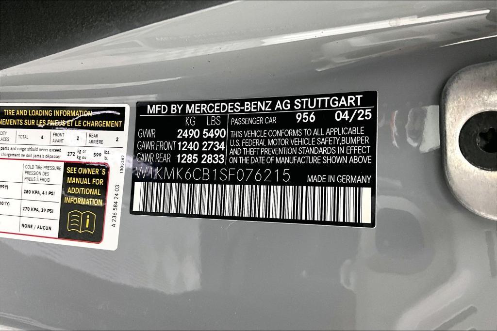 new 2025 Mercedes-Benz AMG CLE 53 car, priced at $92,475