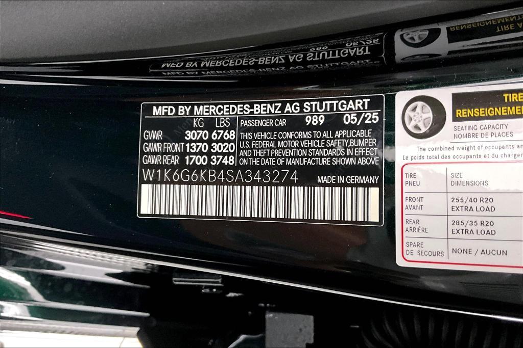 new 2025 Mercedes-Benz S-Class car, priced at $141,215