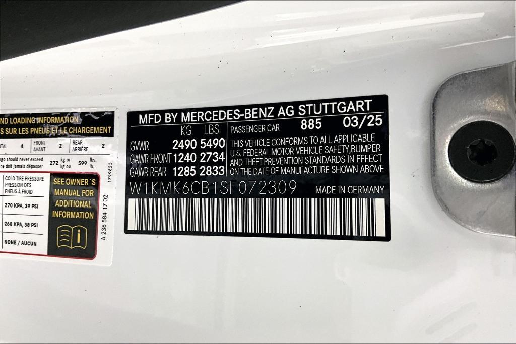 new 2025 Mercedes-Benz AMG CLE 53 car, priced at $86,495