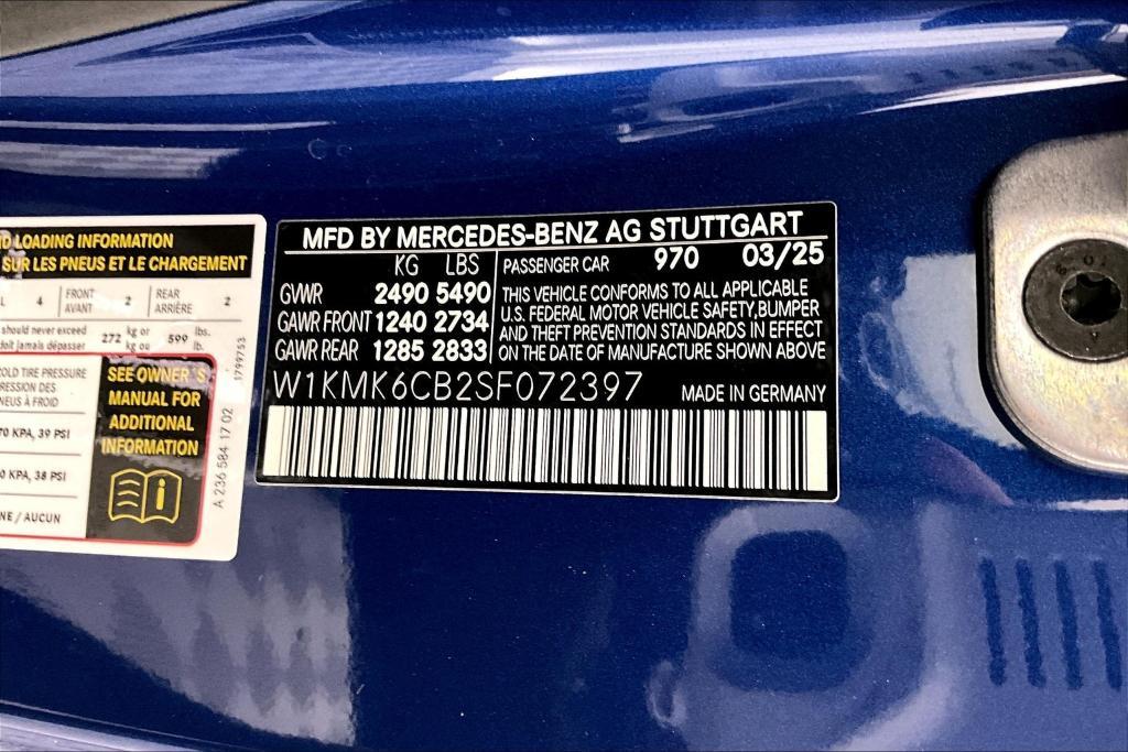 new 2025 Mercedes-Benz AMG CLE 53 car, priced at $88,680