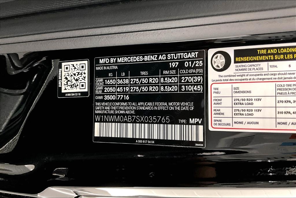 new 2025 Mercedes-Benz G-Class car, priced at $166,870