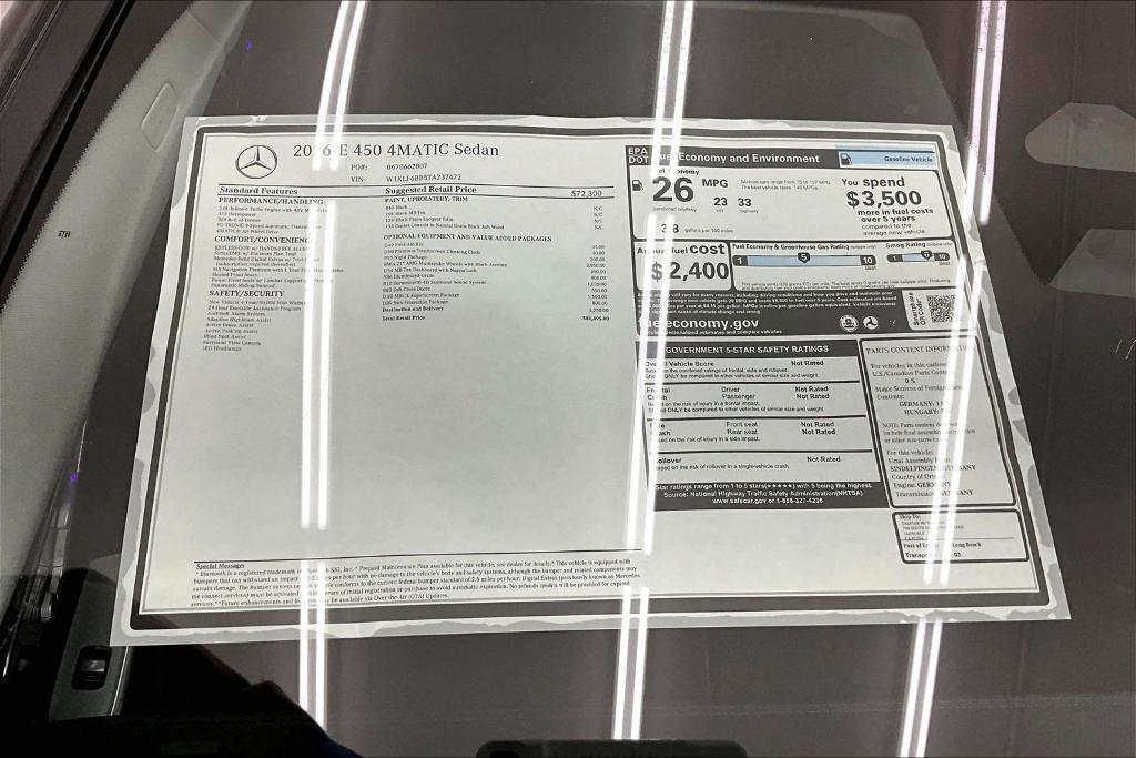 new 2026 Mercedes-Benz E-Class car, priced at $81,495