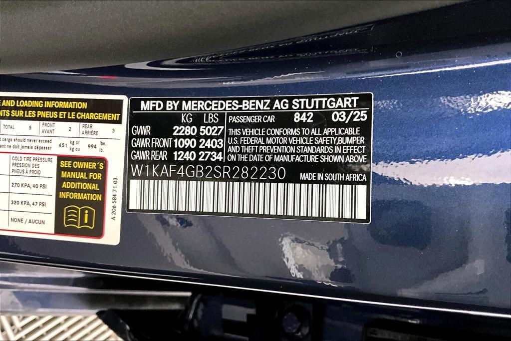 new 2025 Mercedes-Benz C-Class car, priced at $53,085