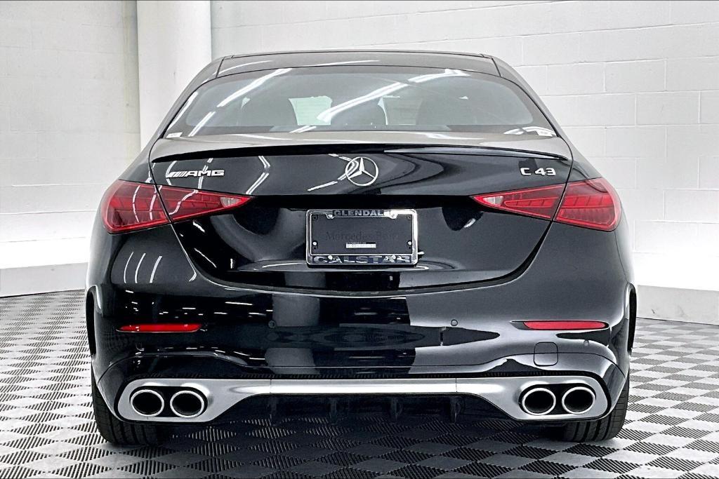 new 2025 Mercedes-Benz AMG C 43 car, priced at $63,960