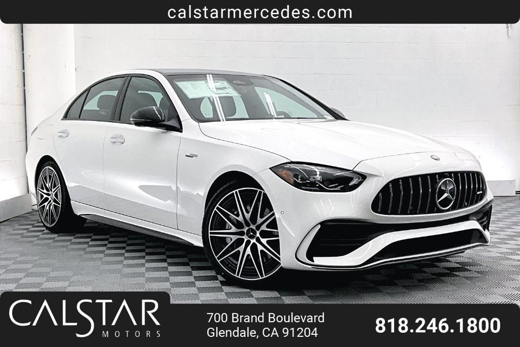 new 2025 Mercedes-Benz AMG C 43 car, priced at $67,790