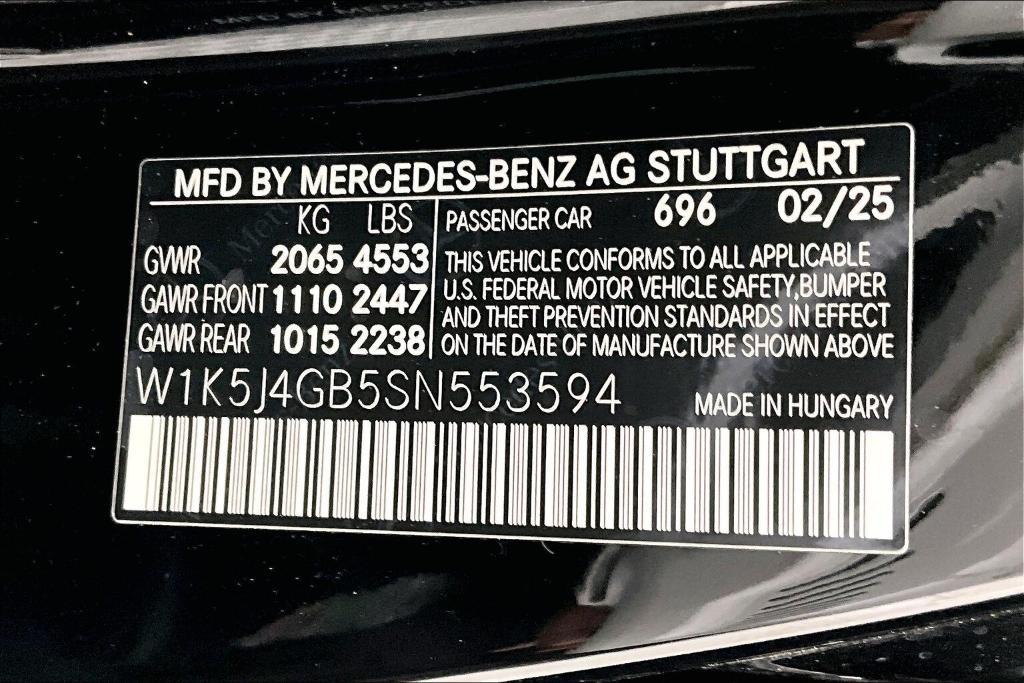 new 2025 Mercedes-Benz CLA 250 car, priced at $45,945