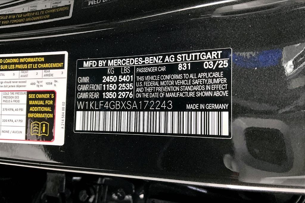 new 2025 Mercedes-Benz E-Class car, priced at $71,095