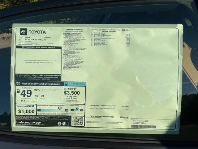 new 2026 Toyota Prius car, priced at $37,693