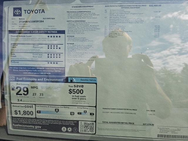 new 2025 Toyota RAV4 car, priced at $37,578