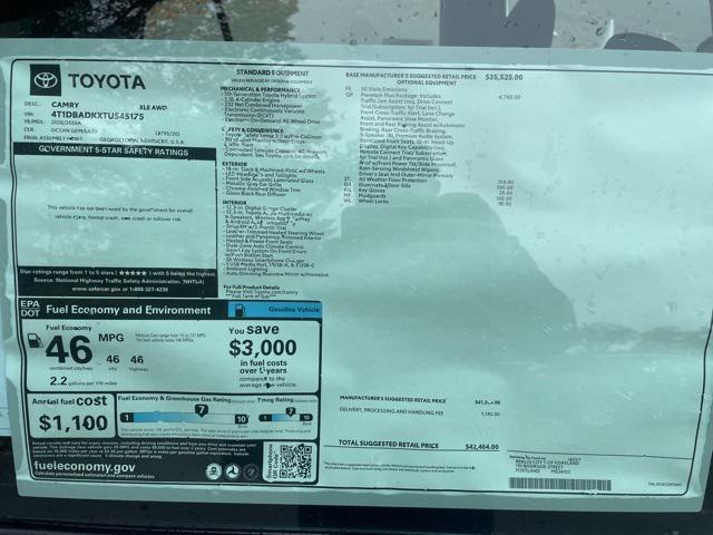 new 2026 Toyota Camry car, priced at $42,464