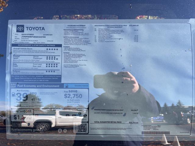 new 2025 Toyota RAV4 Hybrid car, priced at $35,704