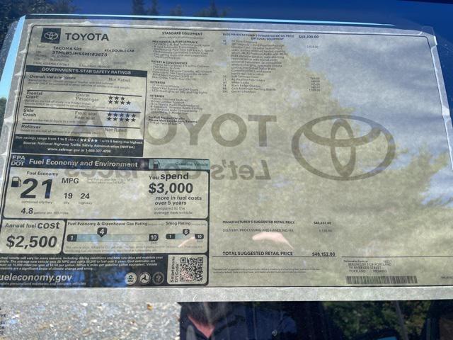 new 2025 Toyota Tacoma car, priced at $48,152