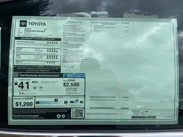 new 2026 Toyota Crown car, priced at $43,188