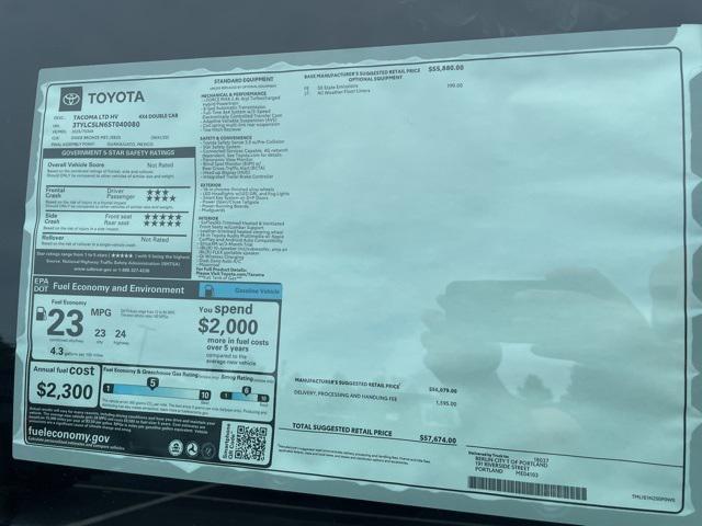 new 2025 Toyota Tacoma car, priced at $57,674