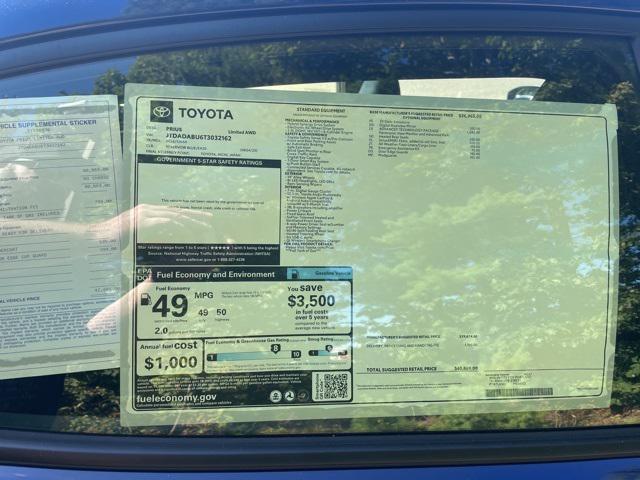 new 2026 Toyota Prius car, priced at $40,869