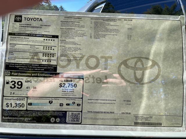 new 2025 Toyota RAV4 Hybrid car, priced at $38,799