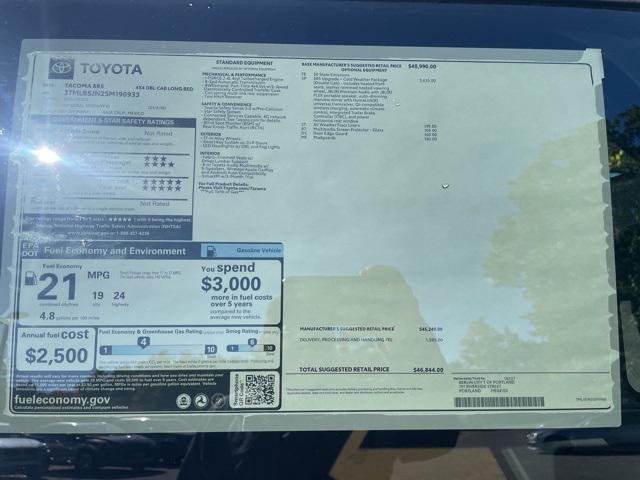 new 2025 Toyota Tacoma car, priced at $46,844