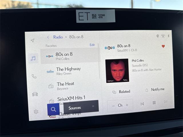 new 2025 Lexus ES 350 car, priced at $48,335