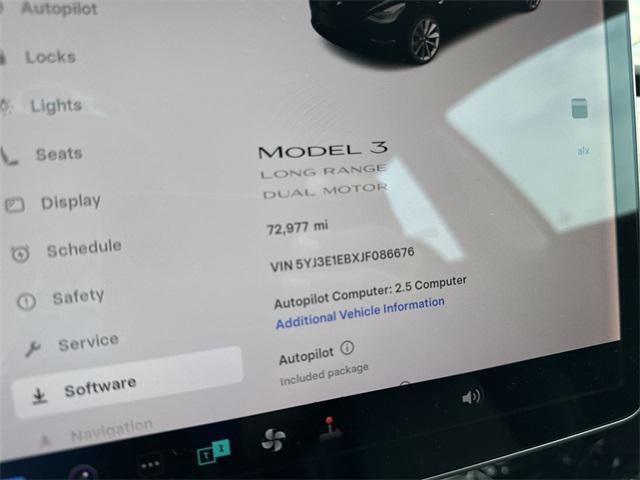 used 2018 Tesla Model 3 car, priced at $20,988