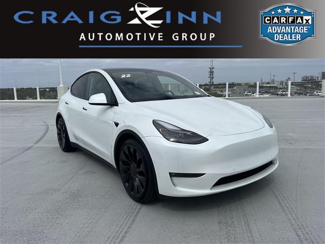 used 2022 Tesla Model Y car, priced at $27,588