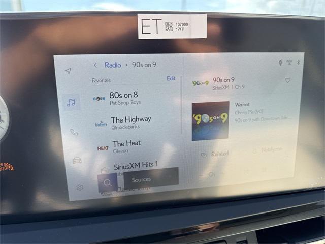 new 2025 Lexus ES 350 car, priced at $48,254