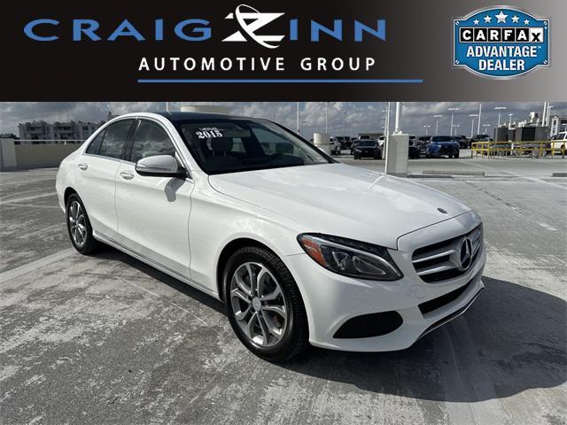 used 2015 Mercedes-Benz C-Class car, priced at $14,588