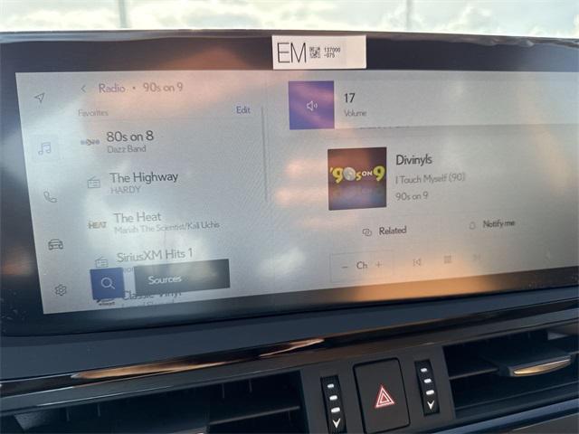 new 2025 Lexus ES 350 car, priced at $49,594