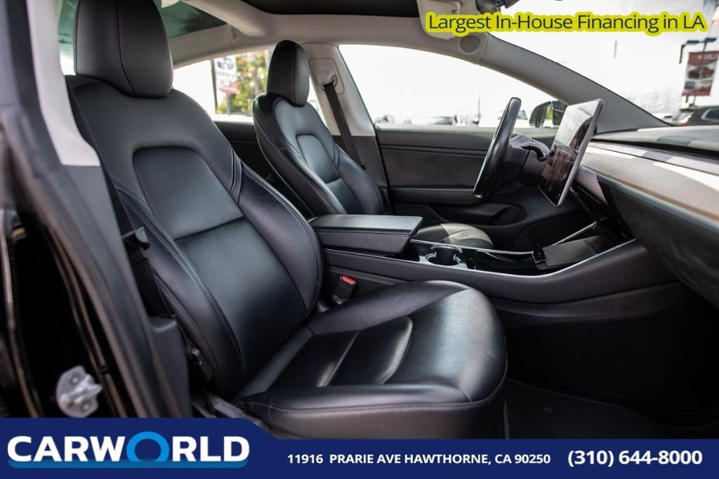 used 2018 Tesla Model 3 car, priced at $18,495