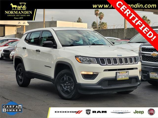 used 2021 Jeep Compass car, priced at $18,500