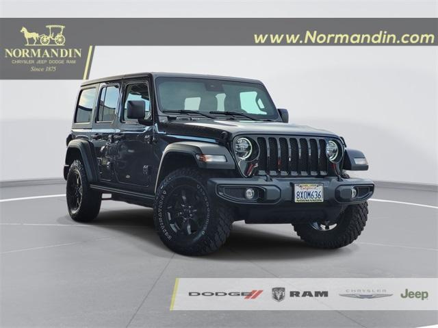 used 2021 Jeep Wrangler Unlimited car, priced at $36,600