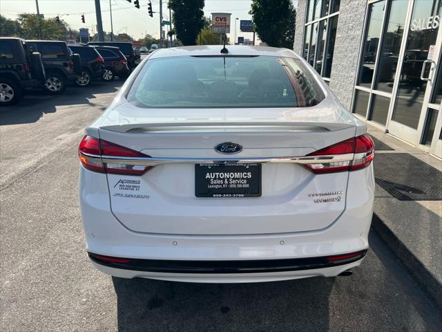 used 2018 Ford Fusion Hybrid car