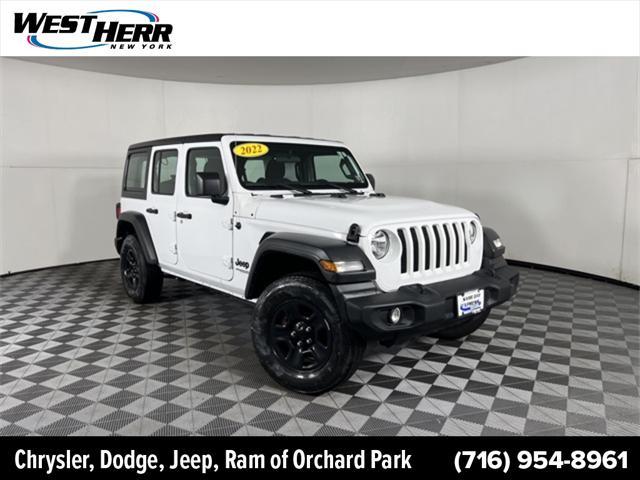 used 2022 Jeep Wrangler Unlimited car, priced at $38,414