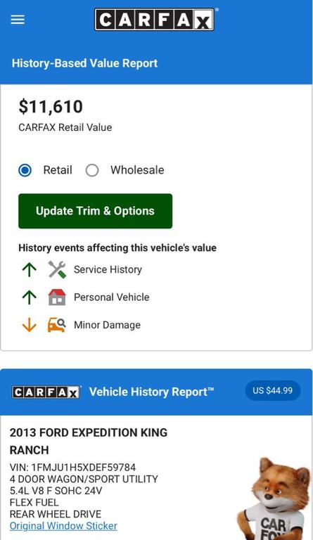 used 2013 Ford Expedition car, priced at $8,995