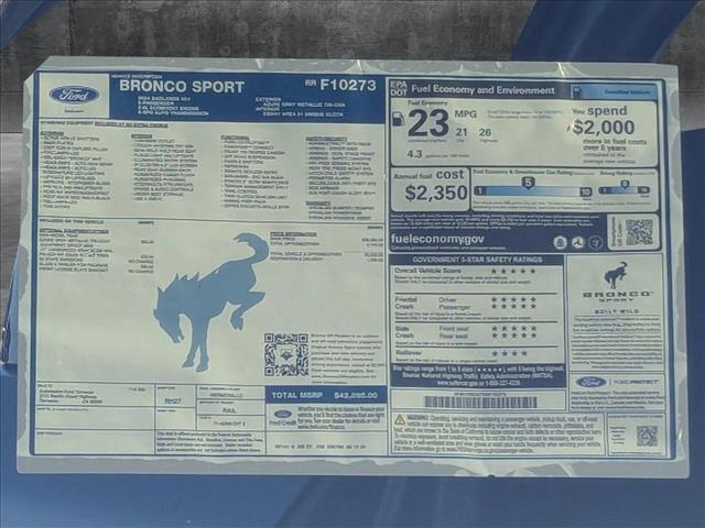 new 2024 Ford Bronco Sport car, priced at $39,944