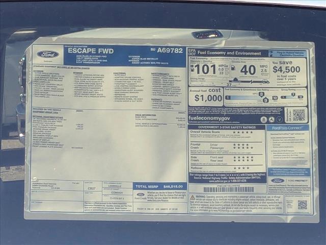 new 2025 Ford Escape car, priced at $46,515