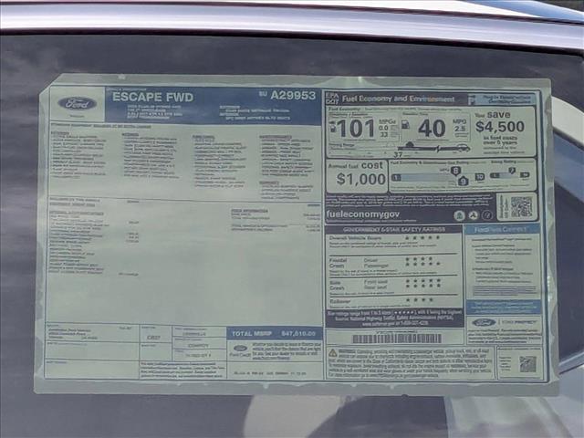 new 2025 Ford Escape car, priced at $41,621