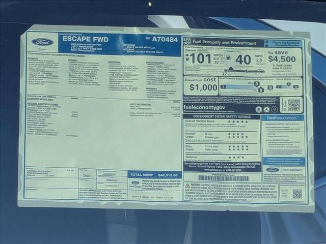 new 2025 Ford Escape car, priced at $39,495